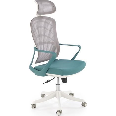 Silla de oficina Houston 1835, Turquesa, 115x59x68cm, Con reposabrazos, Con ruedas, Mecanismo de la silla: Inclinación (1/5)