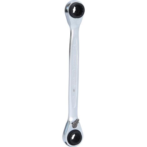 Kstools – Clé polygonale à cliquet 4 en 1 – 72 dents – 8x9x10x11mm – Acier chrome vanadium – Mécanisme réversible pour espaces restreints