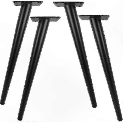 Pieds de meubles de 30 cm chacun, en métal durable, adaptés aux tables, bureaux, armoires, chaises, repose-pieds, etc., avec une capacité de charge maximale de 800 kg. (1/5)