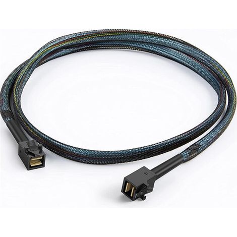 Geeignet für SFF-8643 Mini SAS HD Server-Motherboard-Backplane-Kabel, 1 Meter, SFF 8643 zu 8643 MINI SAS Computer-Festplattenkabel.