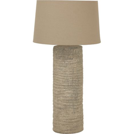 Tall Tuscan Lamp - Ceramic - L24 x W24 x H83 cm - Brown