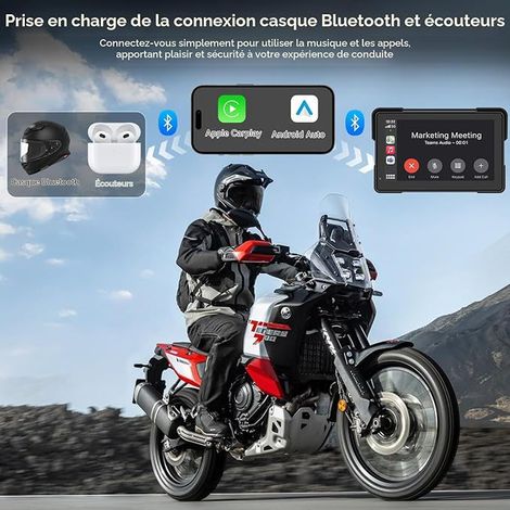 7″ Écran de Moto sans Fil pour et (1/2)