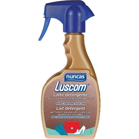 Leche detergente para cuero Luscom Vapo 300ml - Nuncas
