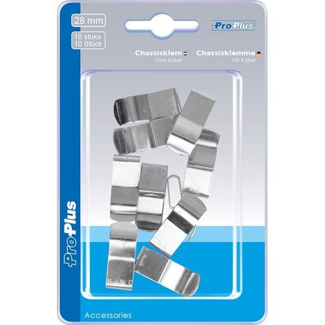 Clip telaio 28mm per cavo 10 pezzi in blister (1/5)