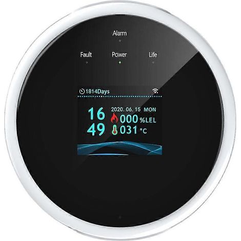 Détecteur de fuites de gaz, alarme incendie, contrôle par application, capteur intelligent pour maison connectée (1/5)