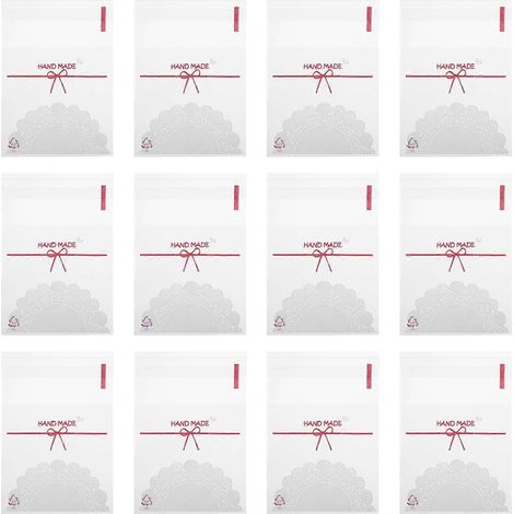 100 sachets cellophane auto-scellants OPP pour emballage de bonbons et biscuits-10x7cm (1/3)