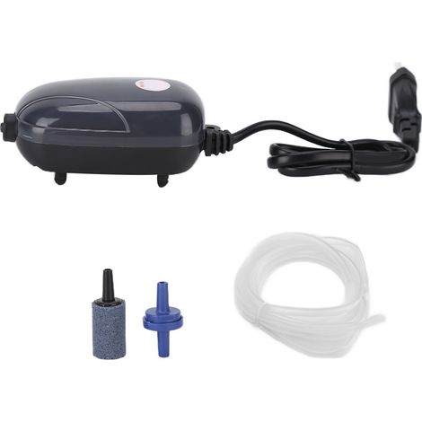 Pompe à oxygène professionnelle compacte et silencieuse pour aquarium, prise UE 220 V, pour l'élevage de poissons, mono-trou (1/5)