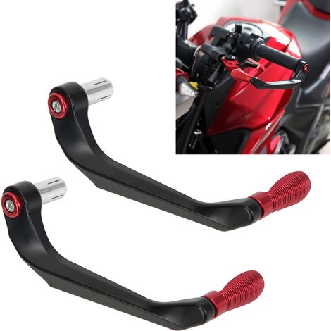 2 pièces Garde de Levier Moto en Alliage d'Aluminium pour Protéger les Poignées de Frein et d'Embrayage - VTT et Vélo de Montagne (1/5)