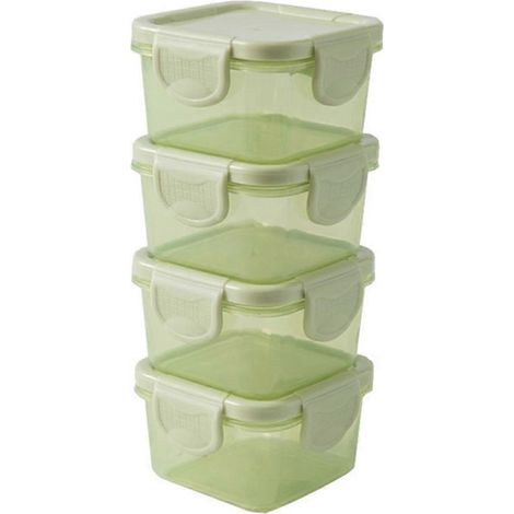 Boîte de conservation pour légumes, lot de 4 mini boîtes alimentaires (1/5)