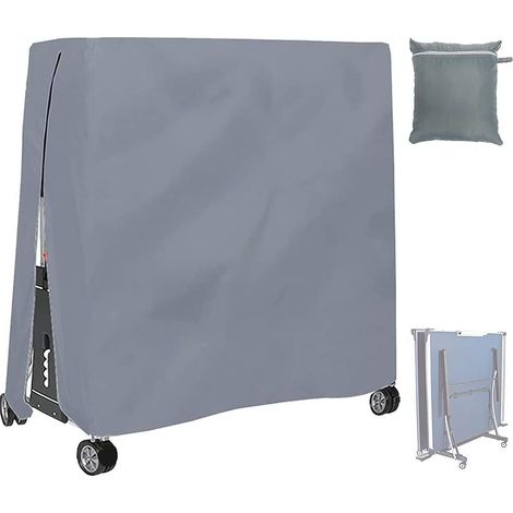 Funda protectora impermeable de 210d para mesa de ping-pong, apta para uso en interiores y exteriores. (1/5)