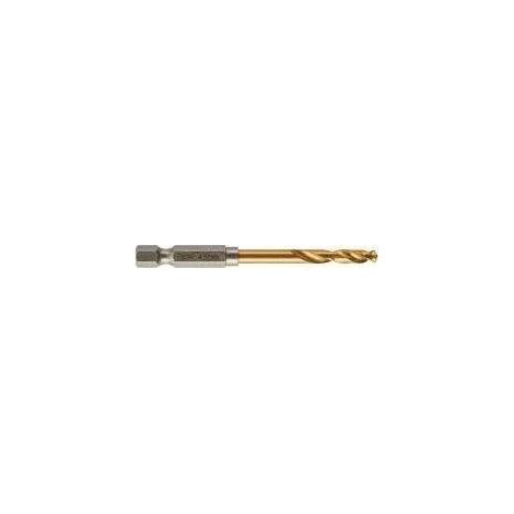 Milwaukee Punta per metallo HSS-G TIN 6 mm Rossa e Nera