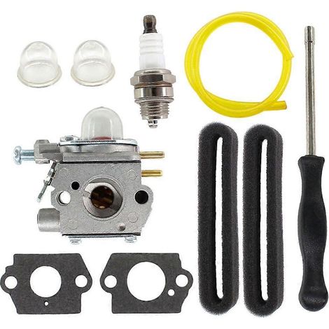 Kit d'outils pour carburateur pour moteurs Craftsman Yard Machines Y25, Y60, Y128, Y2500, Y2550EC, Y2700EC, Y2900EC et Y60 (filtre à air Murray inclus). (1/5)