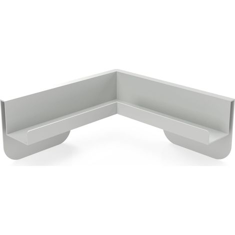Magnetoplan Eck-Ablageleiste für Infinity Wall, Lichtgrau RAL 7035