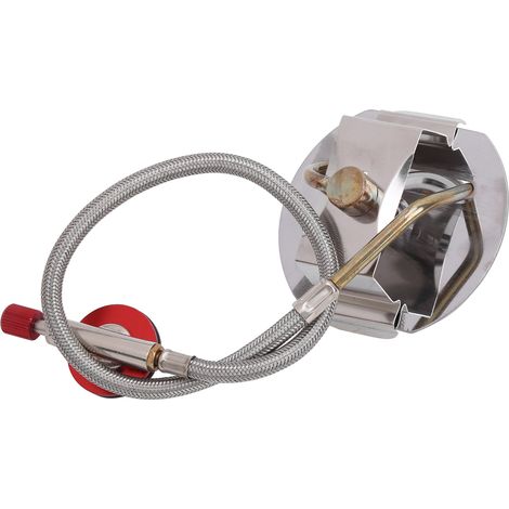 Mini réchaud de camping portable à gaz pour pique-nique et voyage, idéal pour les petits déjeuners et les soirées d'été. (1/5)
