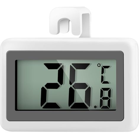 Thermomètre Frigo Numérique, Mini Magnétique Thermomètre Congélateur avec Crochet, Mesure -50°C à +70°C, pour Réfrigérateur et Cuisine (1/5)