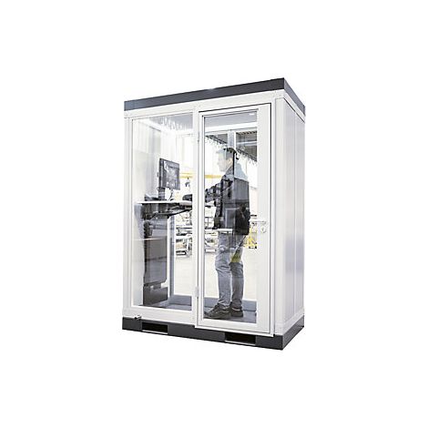 kaiserkraft  Cabina insonorizzata CoWoCube® 2  lungh x largh x (1/3)