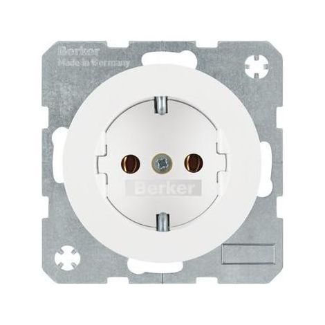 Berker SCHUKO-Steckdose pows/gl 47432089 (1/5)