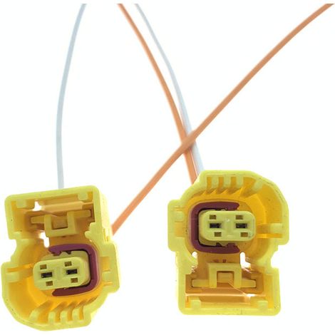 Connecteur jaune brunâtre pour faisceau de capteurs de collision des Volkswagen Audi A3/A4L/A6L New Energy Q7/Q3/Q5 -- JB2093-2P