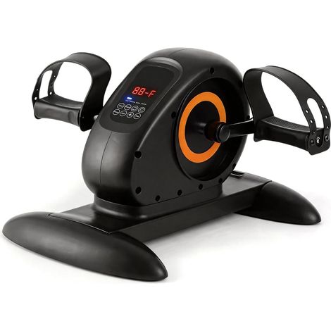 Pedalier de Appartement Senior, Mini Velo Appartement pour Jambes et Vélo d'Intérieur avec 20 Vitesses 50W 220V Appareil Réversible pour Jambes et Bras Équipement de Fitness à Domicile (1/5)