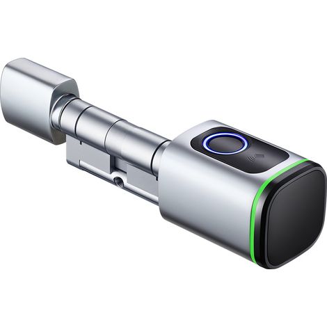 Serrure à empreinte digitale, cylindre biotechnologique, IP65, avec deux cartes, deux jeux de clés, Bluetooth, compatible avec les portes de 35 à 50 mm (1/5)
