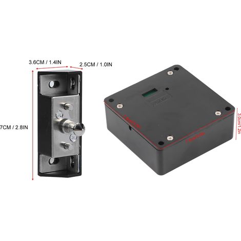 Serrure de tiroir intelligente RFID pour bureau à domicile, serrure de meuble intelligente, lecteur électronique invisible (1/5)