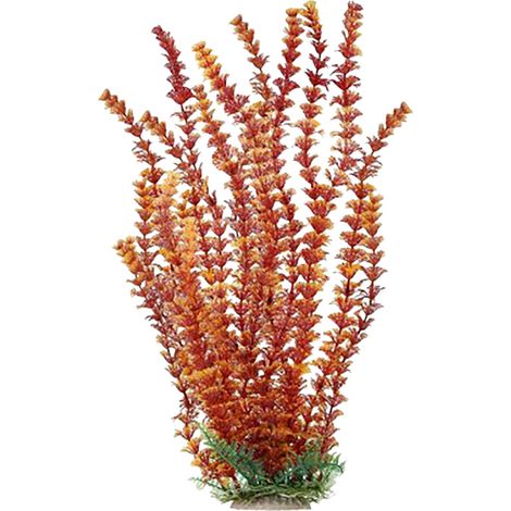 Plante Artificielle - Pour Aquarium - Base En Pierre - En Plastique Sécurisé Pour Poissons - 1 Pièce (1/3)
