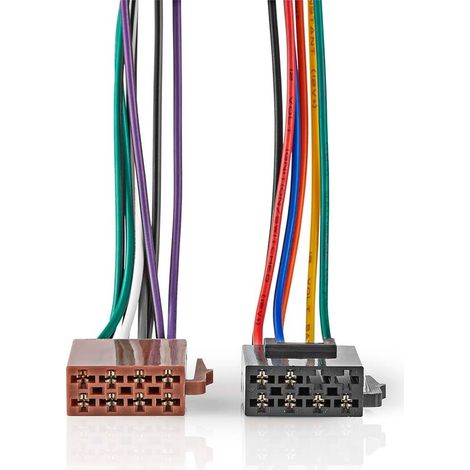 Nedis ISO-Adapter-Kabel / ISO Kompatibilität: Standard / 0.15 m / Rund / PVC / Box