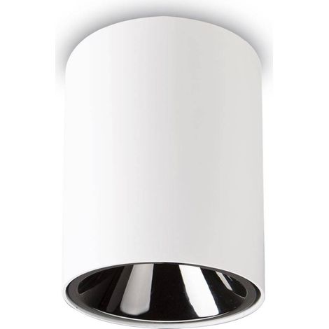 Ideal Lux Nitro - Downlight rond à LED à 1 lumière, blanc (1/2)