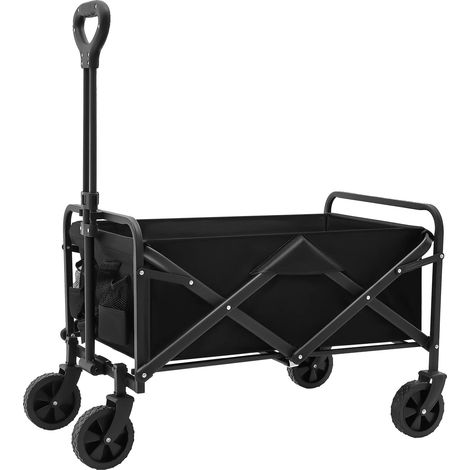 Chariot, Charge Lourde, Design Pliable, Noir (1/2)