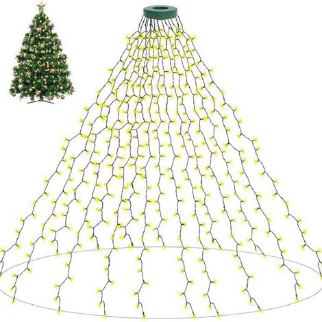 Guirlande lumineuse pour sapin de Noël rideau lumineux lumières éclatantes 2 mètres 16 x 2 400 LED 16 x (1/5)