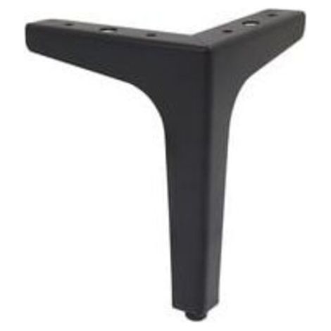 Lot de 4 pieds de canapé en métal de 10 cm, style contemporain (noir) (1/5)