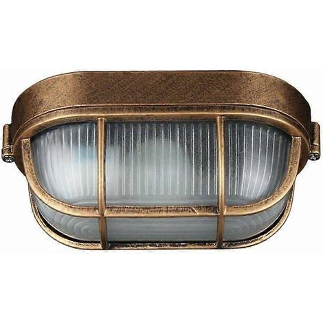Applique d'extérieur, lampe ovale en aluminium moule sous pression applique, murale marine nautique lu (1/5)