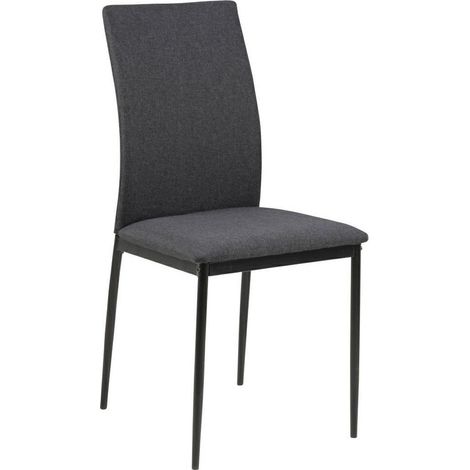 Demina grauer Polsterstuhl, modern