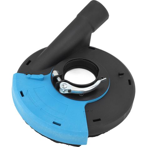 Capot de protection contre la poussière pour meuleuse d'angle, bleu et noir, 12,7 cm (5 pouces), multifonctionnel, pour le meulage de la pierre, des sols et du béton. (1/5)