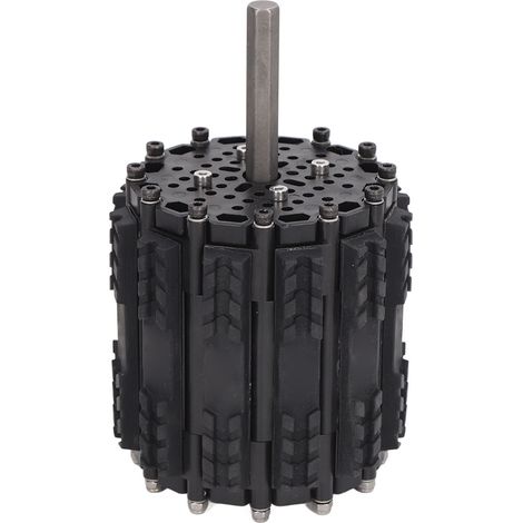 Roue de chenille de char tout-terrain à bande de roulement en caoutchouc, diamètre 112,1 mm, largeur du pneu 124 mm (1/5)