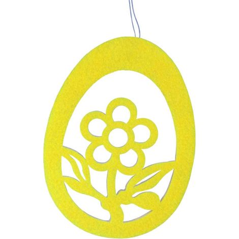 Uovo di Pasqua in schiuma, ciondolo giallo (1/2)