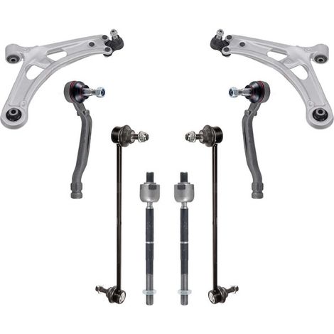 KIT BRACCIO OSCILLANTE 8 PEZZI COMPATIBILE CON CITROËN BERLINGO (ER, EC) 1.5 BlueHDi 1 / Kit Sospensione Completo OE/OEM / Bracci Oscillanti + Testine Sterzo / Sostituzione Diretta OEM