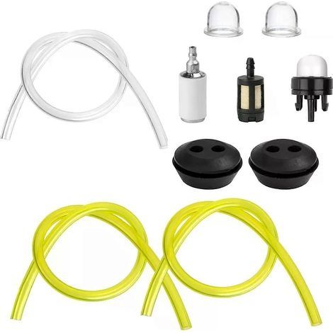 Tuyau d'alimentation universel, poire d'amorçage, pièces détachées pour tronçonneuses, souffleurs, débroussailleuses, carburateur, compatible McCulloch et Husqvarna (1/5)