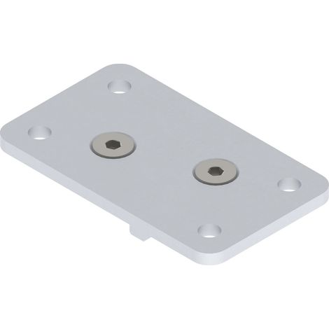 HELM 150 Deckenbefestigungsplatte Aluminium natur (1/3)