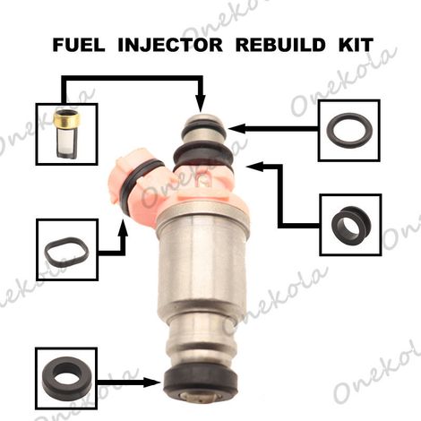 Fuel injector repair kit, O-ring, filter, Prado 4500 FZJ80 1FZ 3SG 23250-74080 (1/2)
