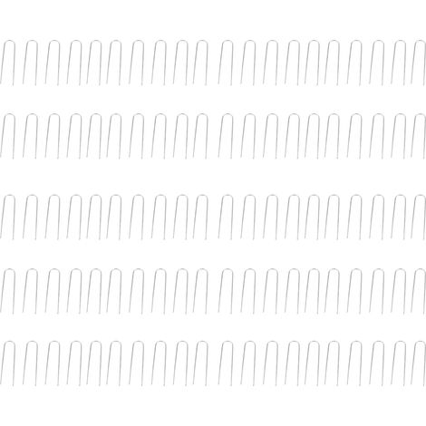 Lot de 100 agrafes robustes et durables en forme de U pour jardin. (1/5)