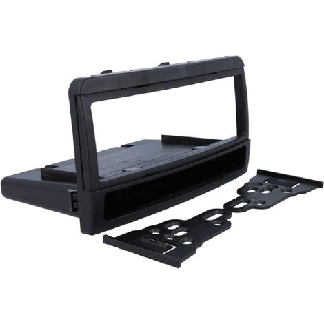 Facade autoradio FA72A compatible avec Ford Focus 00-04 avec vide poche - noir - 1Din