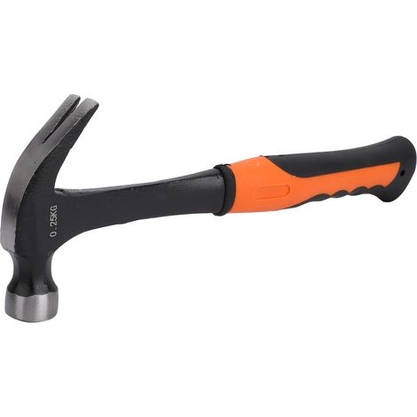 Marteau de charpentier compact multifonction en acier à haut carbone et TPR, marteau de clouage pour électricien, menuiserie, 0,25 kg (1/5)