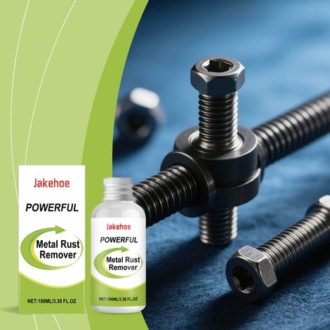 Décapant antirouille pour métaux : dissout la rouille sur les surfaces métalliques, prévient l’oxydation, élimine la rouille et la saleté, convient à divers métaux – 100 ml (1/5)