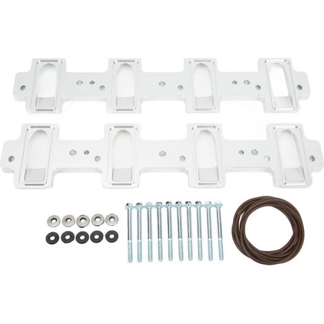 Cylinder head port to rectangular port intake manifold adapter for LSA LSX cathedral port