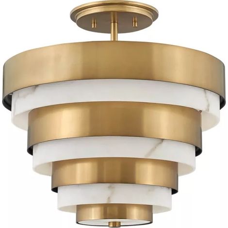 Lampadario Contemporaneo Echelon Acciaio Ottone Antico 3 Luci E14 (1/5)