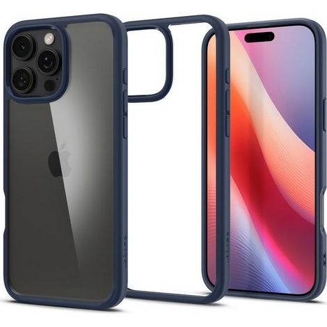 Custodia per iPhone 16 Pro Spigen Ultra Hybrid blu navy (1/5)