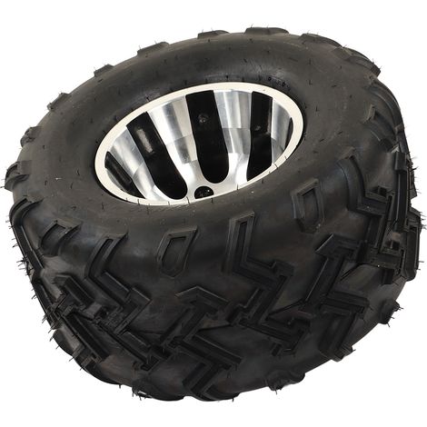 Pneus 22x11-10 Caoutchouc Faible Vibration Bruit Faible Remplacement Roues avec Moyeu pour Quad UTV Kart Véhicules Agricoles Tondeuses (1/5)