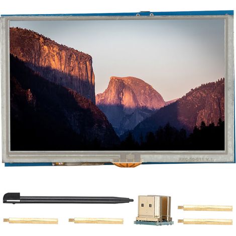 Écran tactile LCD HDMI 5 pouces HD pour Raspberry Pi 3, Pi 2/B - Moniteur haute résolution (1/5)