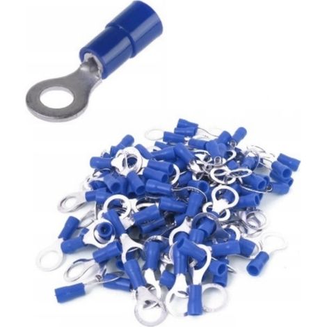 Terminale ad anello isolato 2,5/5 blu (100 pz.)